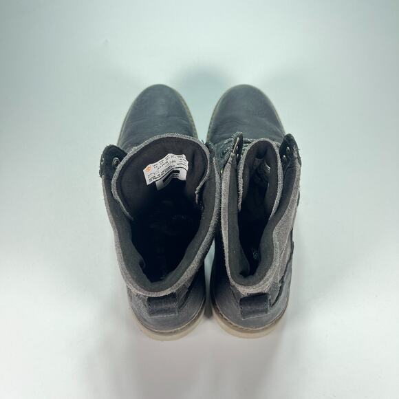 Timberland Kenniston Dark Gray Leather Lace Up Hiking Boots Women's Size 7.5 - Picture 6 of 11